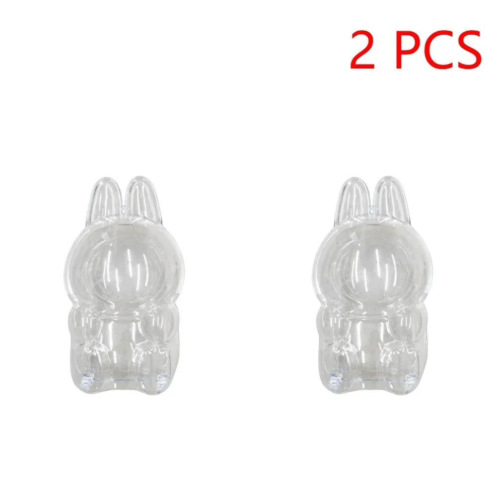 Clear Doll Display Box for Labubu - Dustproof Transparent Storage Case, DIY Collectible Accessories & Party Gift