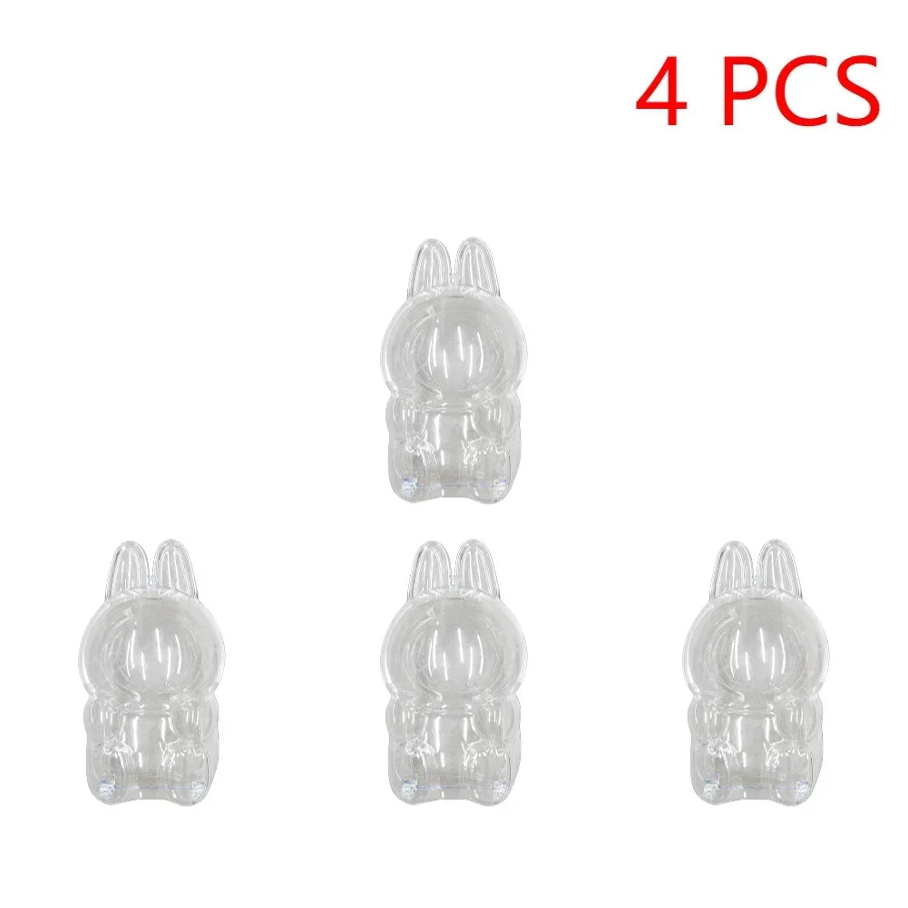 Clear Doll Display Box for Labubu - Dustproof Transparent Storage Case, DIY Collectible Accessories & Party Gift