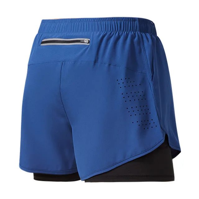 Men's Running Shorts 2025 New Release Gym Fitness 2-in-1 Exercise Summer Quick Dry Trendy Personalized Running Shorts