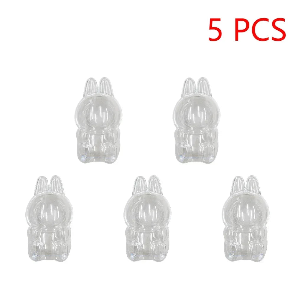 Clear Doll Display Box for Labubu - Dustproof Transparent Storage Case, DIY Collectible Accessories & Party Gift