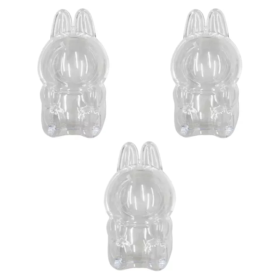 Clear Doll Display Box for Labubu - Dustproof Transparent Storage Case, DIY Collectible Accessories & Party Gift