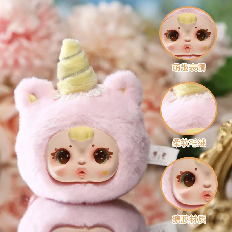 2025Original 1:1 New Cute Milk Candy Keychain Mysterious Blind Box Car Key Decoration Backpack Pendant Doll Small Gift Wholesale